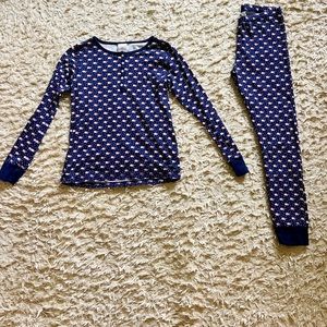 Vineyard Vines Women’s Cotton Santa Whale Christmas Pajamas